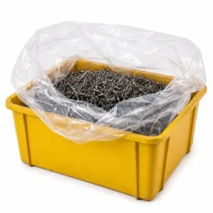 cnc_metal_shavings_open_pe_bag_yellow_container